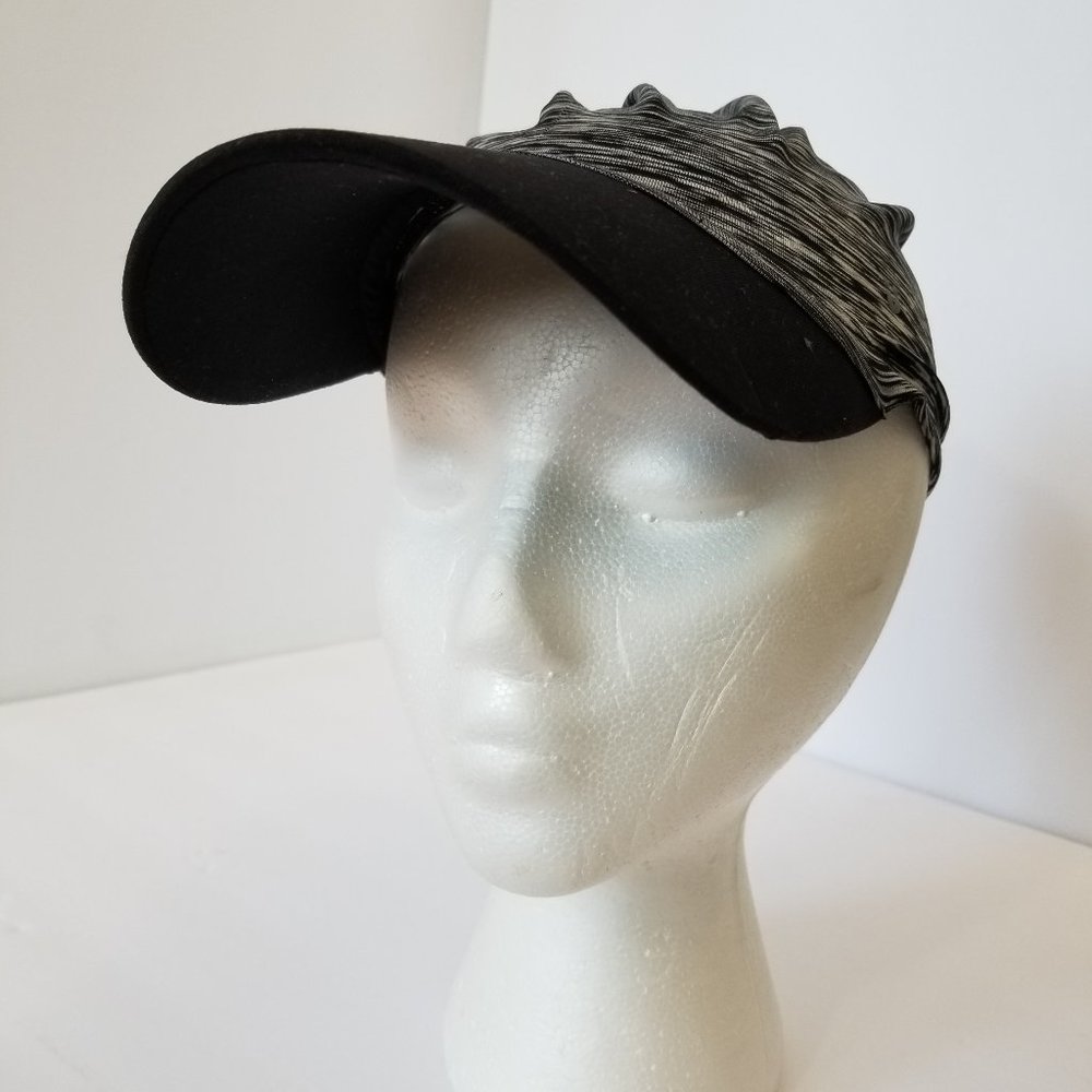 Scunci Visor Hat Running Active Sports Cap with Ponytail opening sz Small